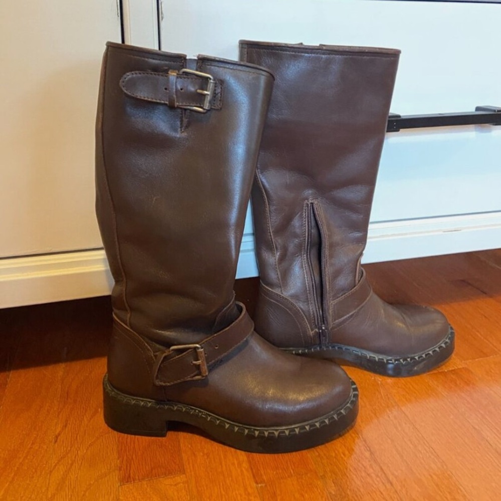 Steve Madden Erma Tall Boot, Brown size 6.5, worn once, excellent condition